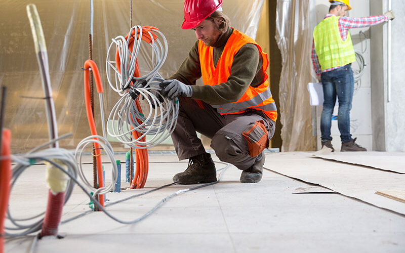 multiple contractors working on a project